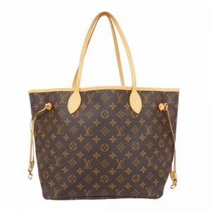 LOUIS VUITTON Brown Monogram Neverfull MM Tote Bag
